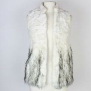 BCBGMAXAZRIA Adler Rabbit & Faux Fur Trim Vest